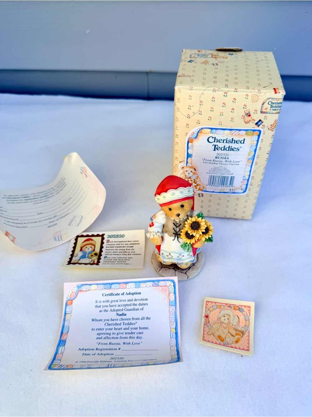 Cherished Teddies Nadia From Russia With Love 202320 Enesco 1996
